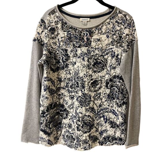 Sundance Tops - Sundance top gray and blue sz Small